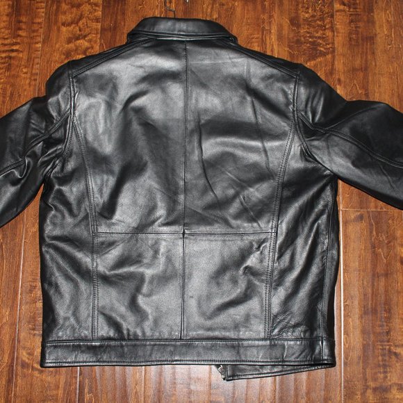 Boston Harbour Men’s Classic Leather Jacket - Picture 7 of 8